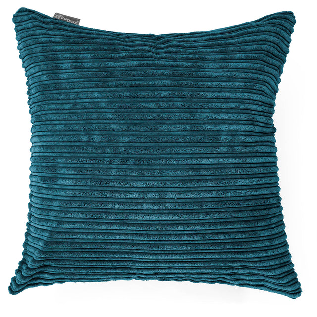 Extra Large Cushion 70 x 70cm - Cord Teal Blue 01