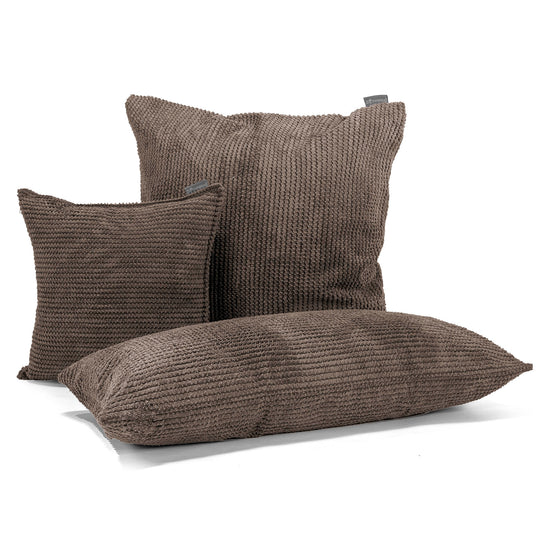 Extra Large Scatter Cushion 70 x 70cm - Pom Pom Chocolate Brown 04
