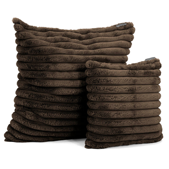 Extra Large Scatter Cushion Cover 70 x 70cm - Ultra Plush Cord Sable 02