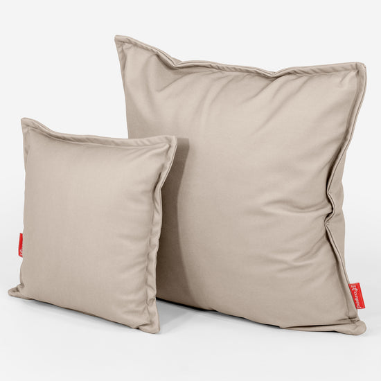 Extra Large Scatter Cushion Cover 70 x 70cm - Vegan Leather Ivory 02