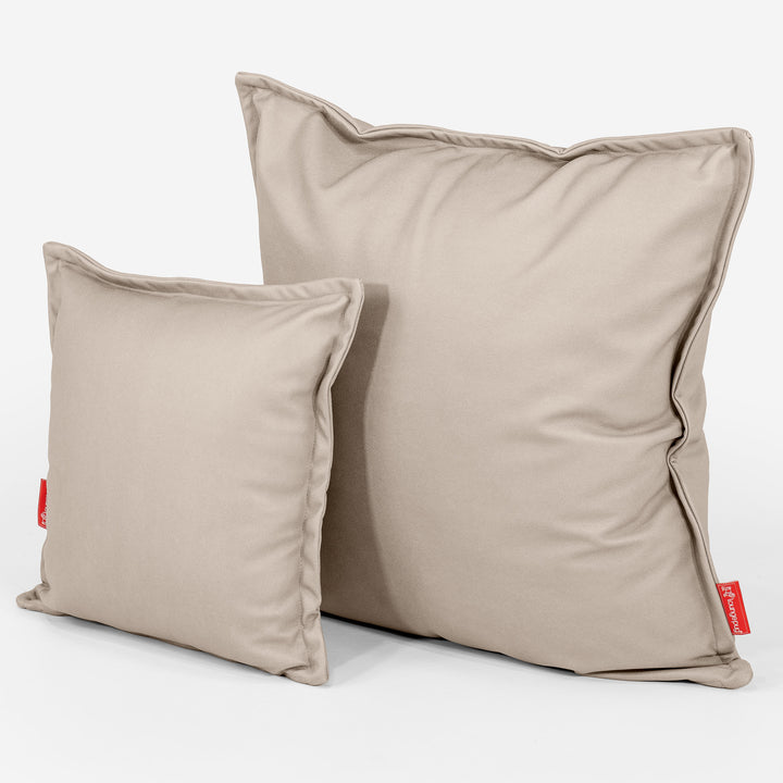 Extra Large Scatter Cushion Cover 70 x 70cm - Vegan Leather Ivory 02