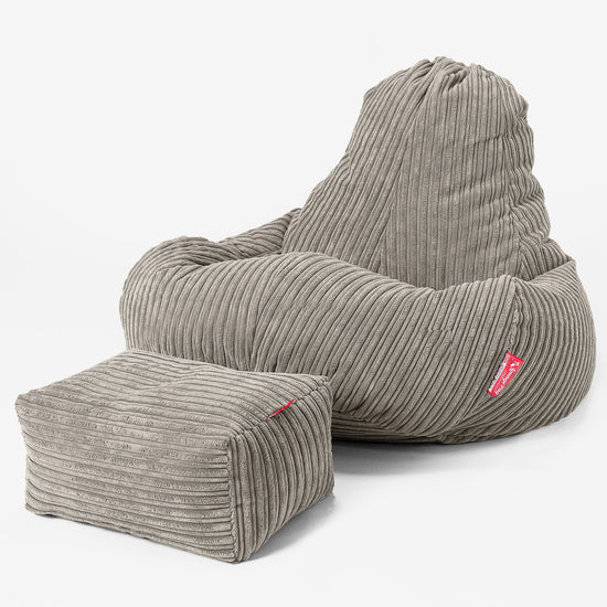 Ultra Lux Gaming Bean Bag Chair - Cord Mink 02