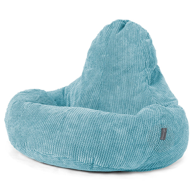 Ultra Lux Gaming Bean Bag Chair - Pom Pom Aegean Blue 01