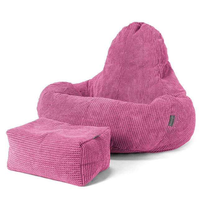 Ultra Lux Gaming Bean Bag Chair - Pom Pom Pink 02