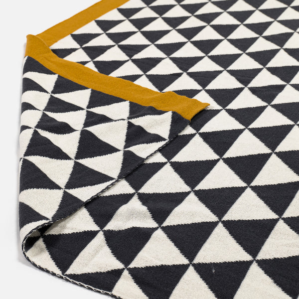 Throw / Blanket - Knitted Geo Fabric Close-up Image