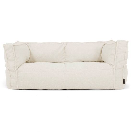 The 2 Seater Albert Sofa Bean Bag - Boucle Ivory 01