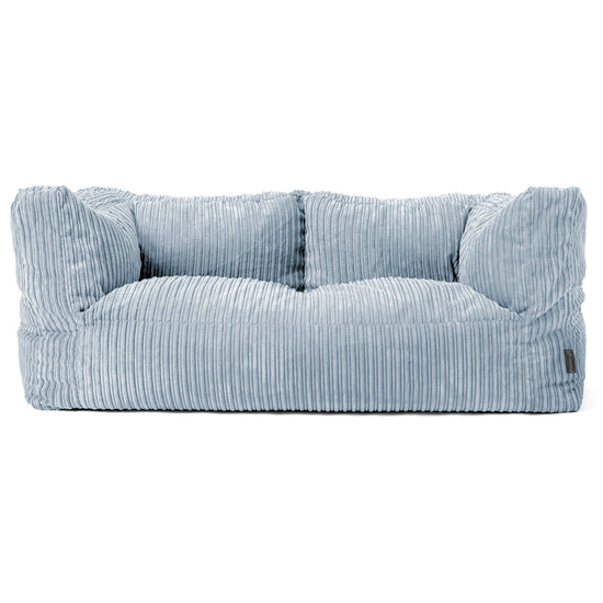 The 2 Seater Albert Sofa Bean Bag - Cord Baby Blue 01