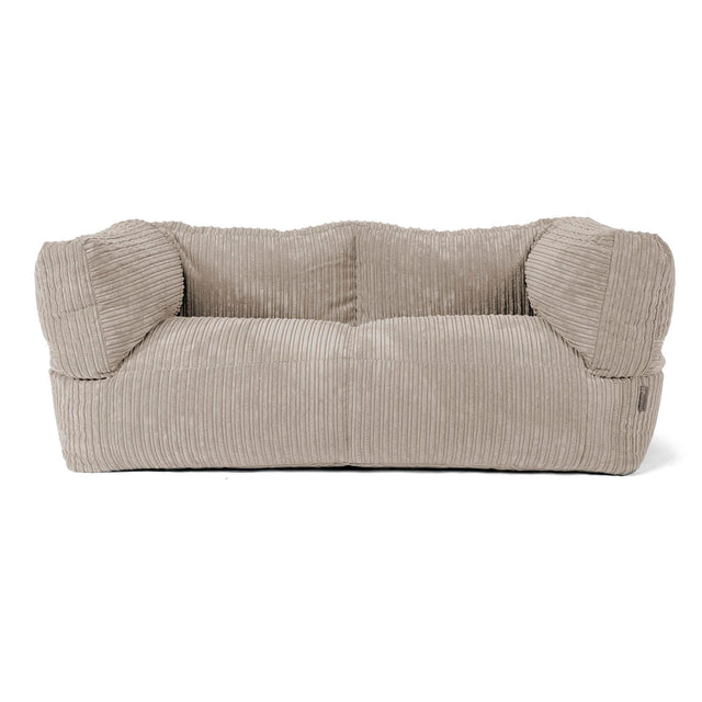 The 2 Seater Albert Sofa Bean Bag - Cord Mink 01