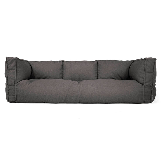 The 3 Seater Albert Sofa Bean Bag - Boucle Graphite Grey 01