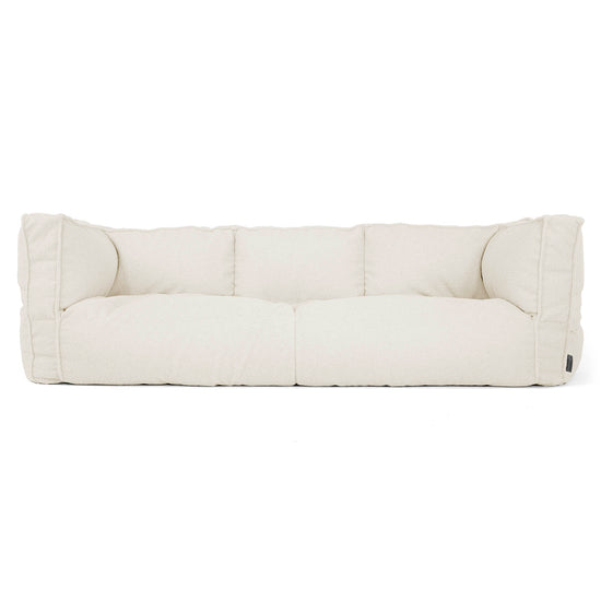 The 3 Seater Albert Sofa Bean Bag - Boucle Ivory 01