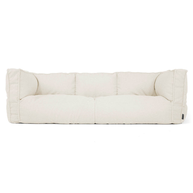 The 3 Seater Albert Sofa Bean Bag - Boucle Ivory 01