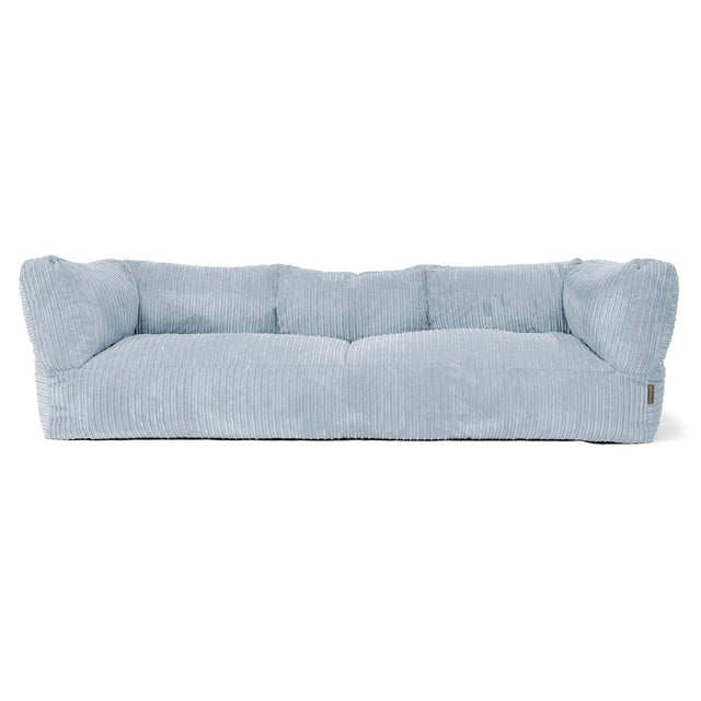 The 3 Seater Albert Sofa Bean Bag - Cord Baby Blue 01