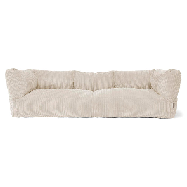 The 3 Seater Albert Sofa Bean Bag - Cord Cream 01