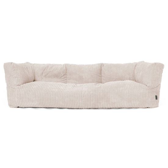 The 3 Seater Albert Sofa Bean Bag - Cord Ivory 01