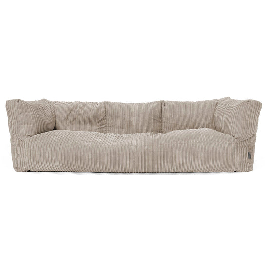 The 3 Seater Albert Sofa Bean Bag - Cord Mink 01