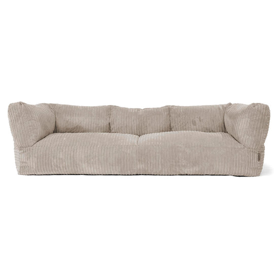 The 3 Seater Albert Sofa Bean Bag - Cord Mink 01