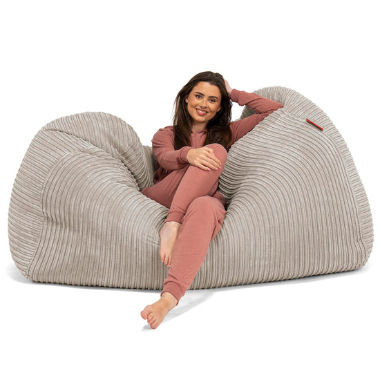 Huge Bean Bag Sofa - Cord Mink 03