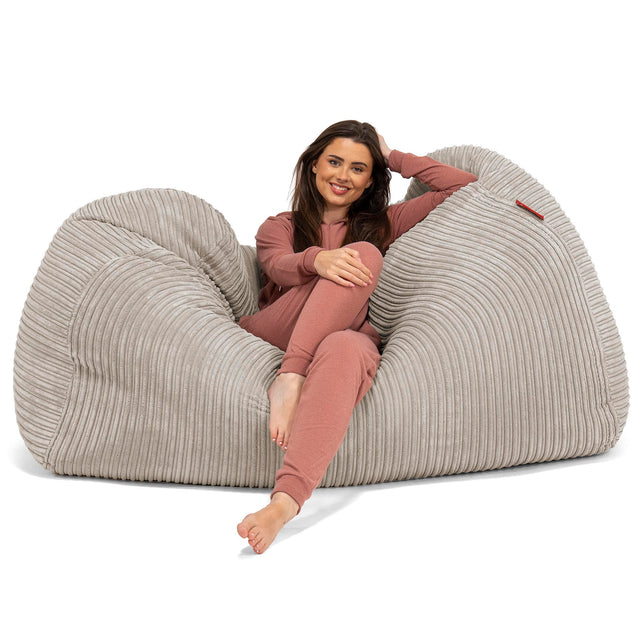 Huge Bean Bag Sofa - Cord Mink 03