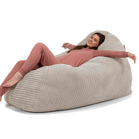 Huge Bean Bag Sofa - Cord Mink 02