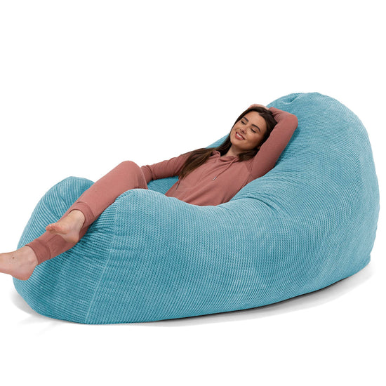 Huge Bean Bag Sofa - Pom Pom Aegean Blue 02