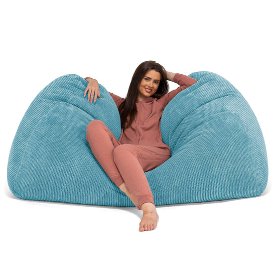 Huge Bean Bag Sofa - Pom Pom Aegean Blue 03
