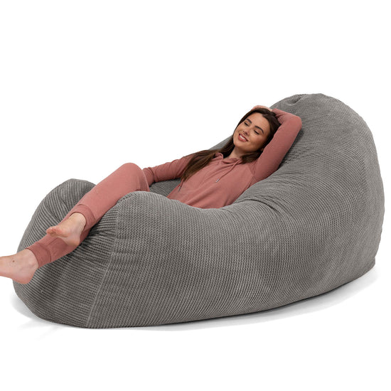 Huge Bean Bag Sofa - Pom Pom Charcoal Grey 02