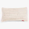 XL Rectangular Support Cushion Cover 40 x 80cm - Ultra Plush Cord Cream 01
