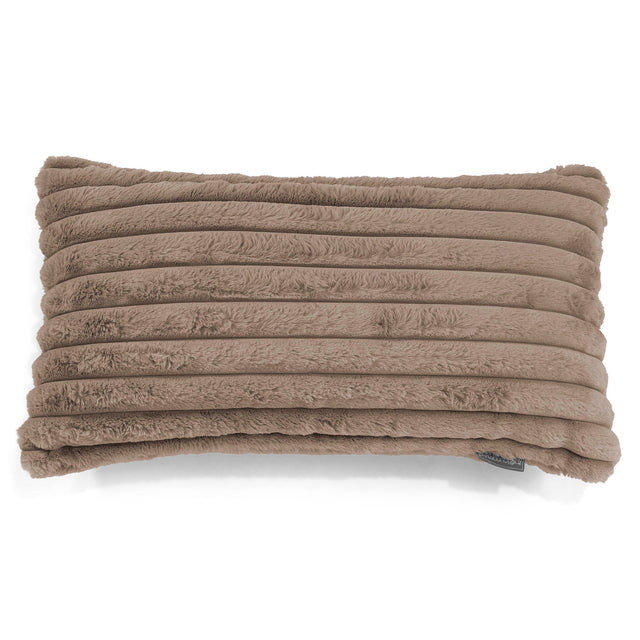 XL Rectangular Support Cushion Cover 40 x 80cm - Ultra Plush Cord Minky 01