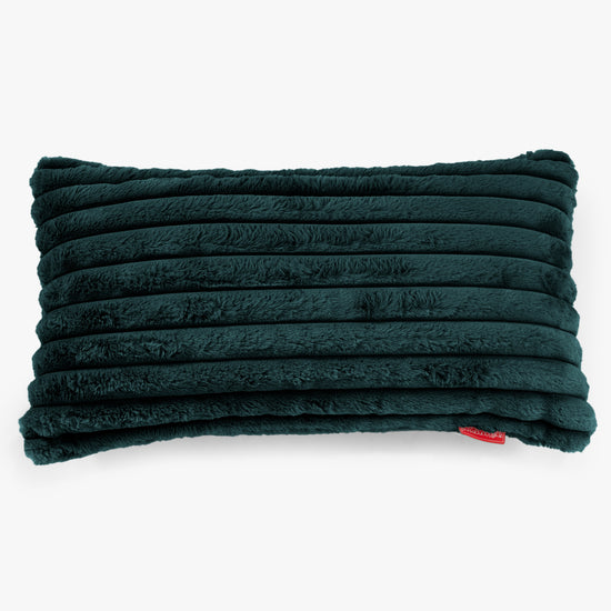 XL Rectangular Support Cushion Cover 40 x 80cm - Ultra Plush Cord Teal 01