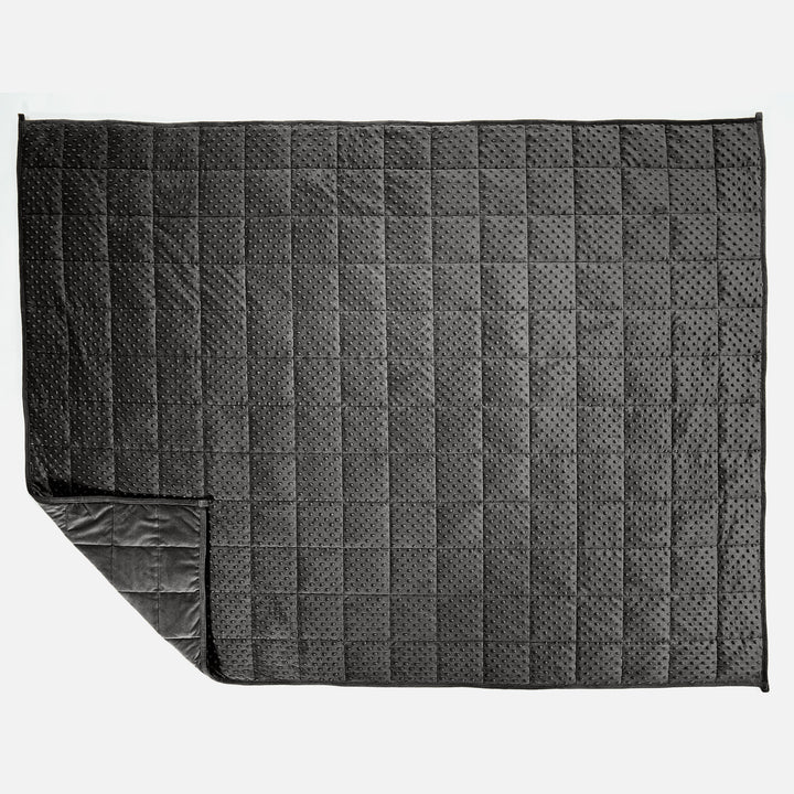 Weighted Blanket for Adults - Minky Dot Grey 03