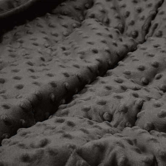 Weighted Blanket for Adults - Minky Dot Grey 04