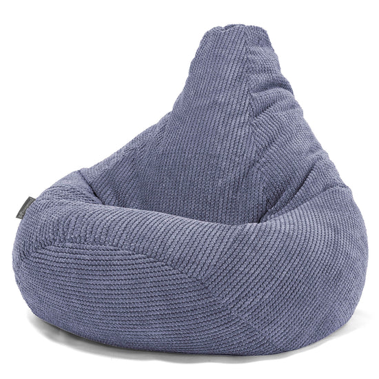 Highback Bean Bag Chair - Pom Pom Purple 02