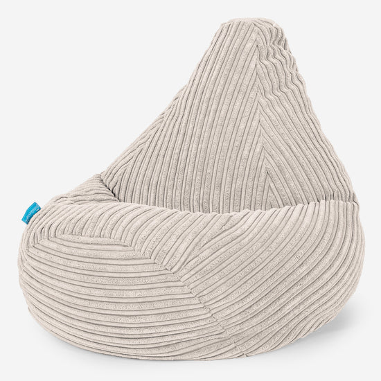 Highback Kids Bean Bag Chair 1-5 yr - Cord Ivory 02