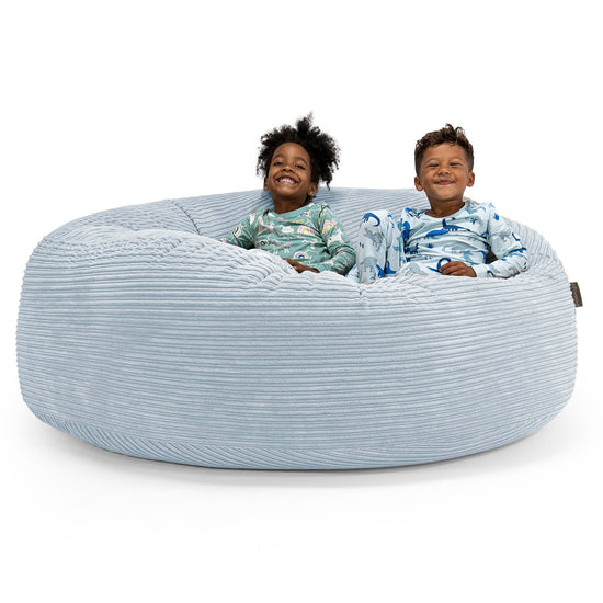 Huge Family Sized Kids' Bean Bag 3-14 yr - Cord Baby Blue 01