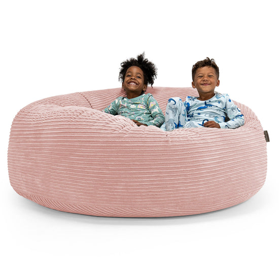 Huge Family Sized Kids' Bean Bag 3-14 yr - Cord Blush Pink 01