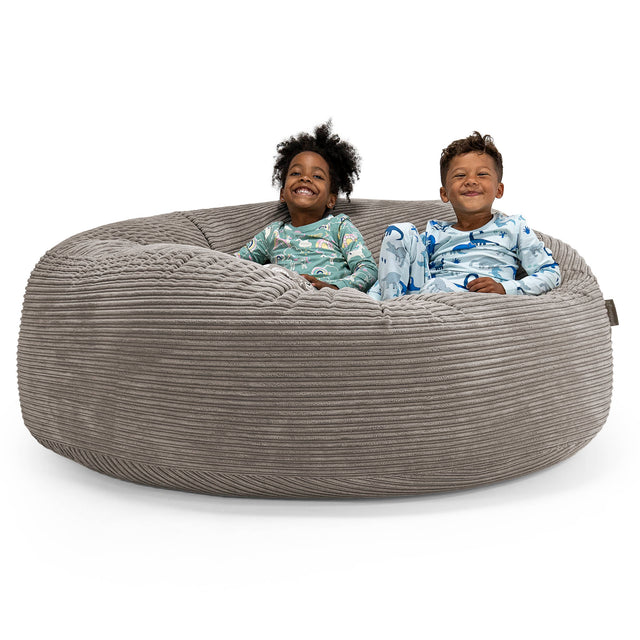 Huge Family Sized Kids' Bean Bag 3-14 yr - Cord Graphite Grey 01
