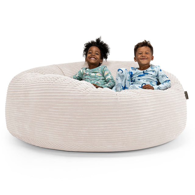 Huge Family Sized Kids' Bean Bag 3-14 yr - Cord Ivory 01