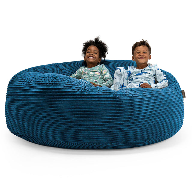 Huge Family Sized Kids' Bean Bag 3-14 yr - Cord Navy Blue 01