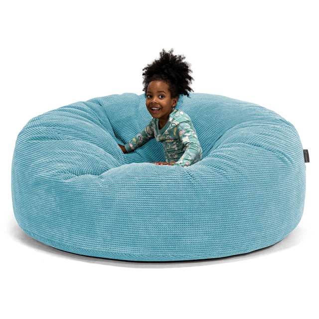 Huge Family Sized Kids' Bean Bag 3-14 yr - Pom Pom Aegean 01