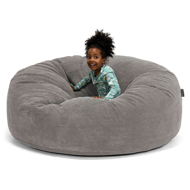 Huge Family Sized Kids' Bean Bag 3-14 yr - Pom Pom Charcoal 01