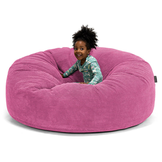 Huge Family Sized Kids' Bean Bag 3-14 yr - Pom Pom Pink 01