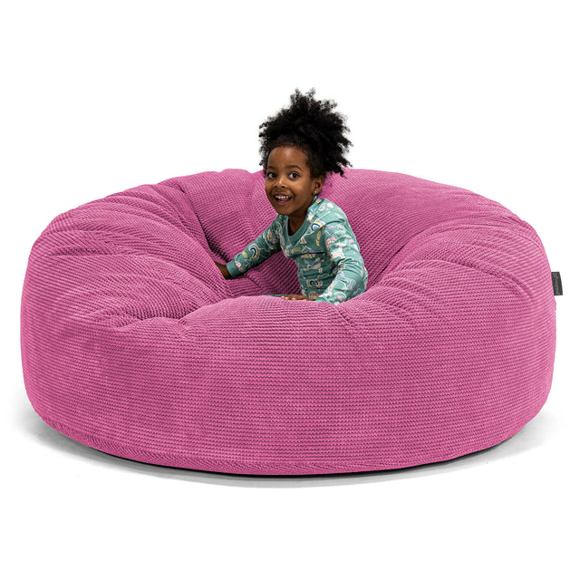 Huge Family Sized Kids' Bean Bag 3-14 yr - Pom Pom Pink 01