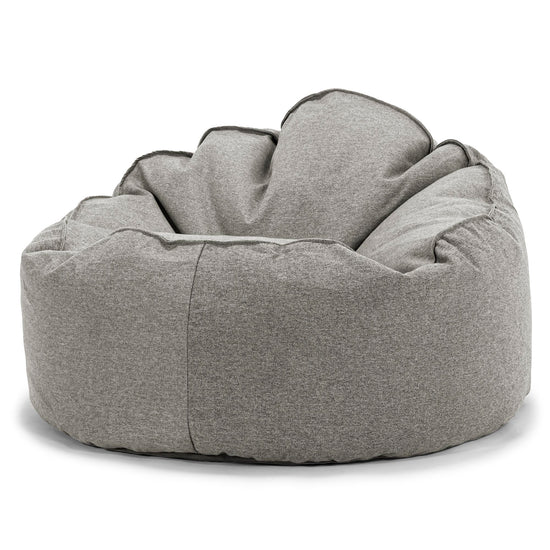 Archi Bean Bag Chair - Interalli Wool Silver 01