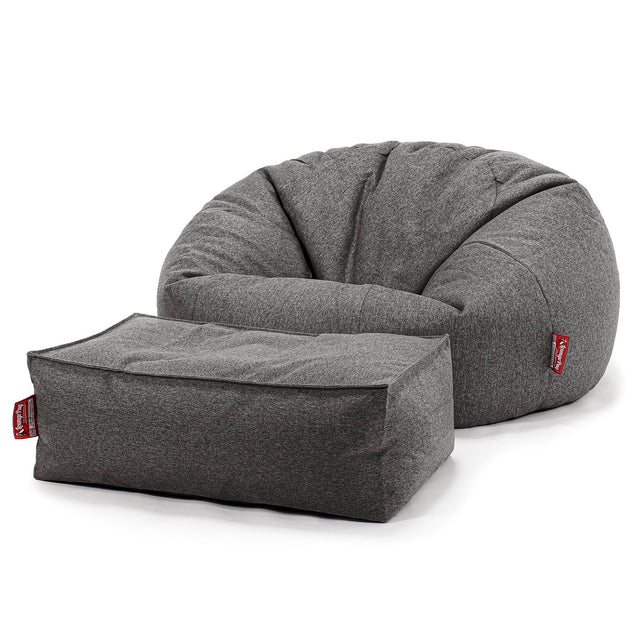Classic Sofa Bean Bag - Interalli Wool Grey 02