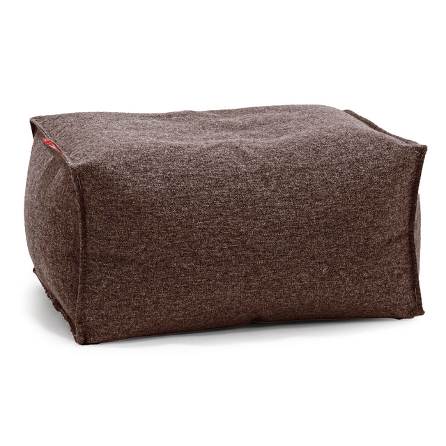Small Footstool - Interalli Wool Brown 01