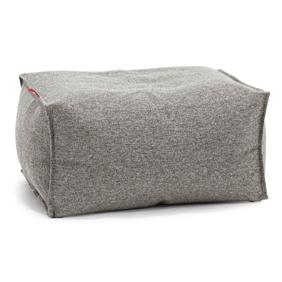 Small Footstool - Interalli Wool Silver 01