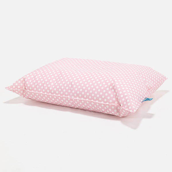 Children's Beanbag Pillow 1-6 yr - Print Pink Spot Fabric Close-up Image