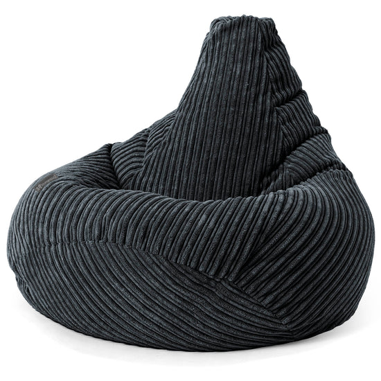 Children's Gaming Bean Bag Chair 6-14 yr - Cord Black 03