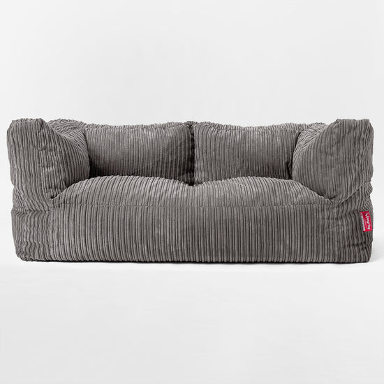 Kids' Giant Albert Sofa 2 Seater 3-14 yr - Cord Graphite Grey 03