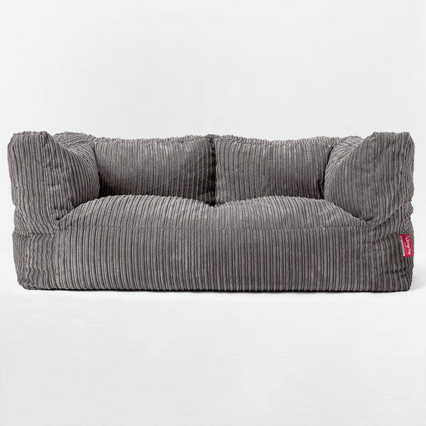 Kids' Giant Albert Sofa 2 Seater 3-14 yr - Cord Graphite Grey 01
